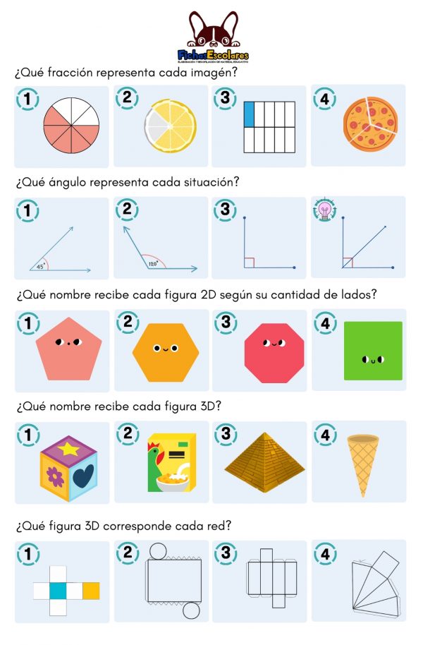 Lectura de cifras con representación pictórica